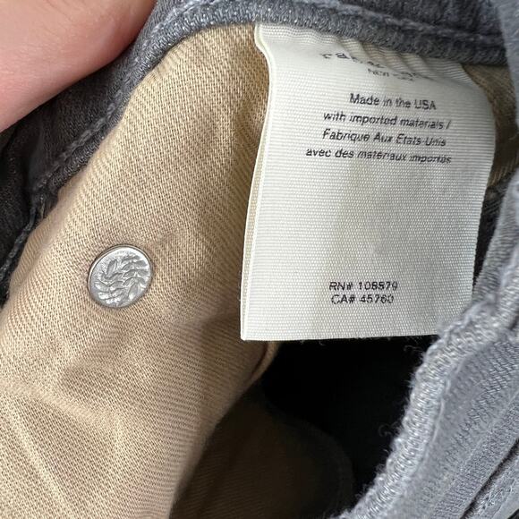 Rag & Bone The High Rise Skinny Jean Coated Rin Gray Stretch Classic 5-Pocket 26 - Picture 9 of 9